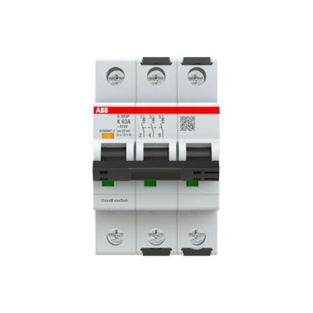 ABB Stotz-Kontakt 2CDS383001R0607 S303P-K63 K25kA 63A 3P circuit breaker