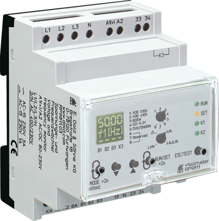Dold 0065698 UH=AC/DC24-80V RP9811.03 3/N AC400/230V voltage / frequency monitor