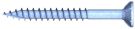Reisser 009251S121-0600602-1 R2 plus chipboard screw, Flaseko, TX drive, partial thread, 6.0 x 60, steel, galvanized, blue, 1x sliding, pack of 100, cutting notch