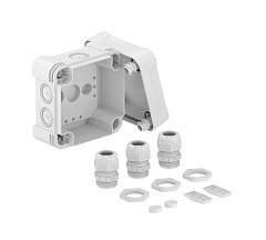 OBO Bettermann X04 G M20 LGR 114x114x78mm light grey cable junction box, 2005034