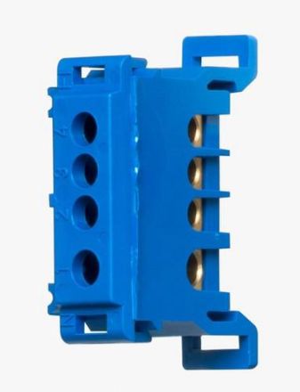 ABN Amigo N/FI 4x10qmm DIN rail mounting extension terminal (AZUFIN)