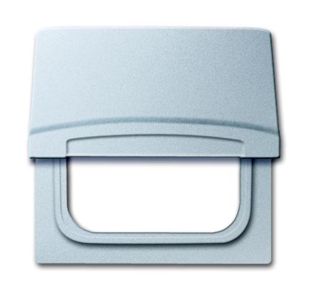 Busch-Jaeger 2118 GK-33 intermediate ring with hinged lid aluminum silver