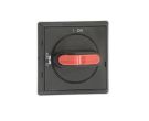 ABB Stotz-Kontakt OHBS2AJ, selector handle 0 OFF-1 ON black shaft 6mm IP65 for load break. , 1SCA105213R1001