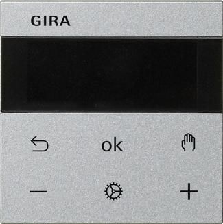 Gira 539326 S3000 RTR Display System 55 F Alu Room Temperature Controller