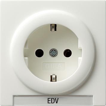 Gira 018740 SCHUKO socket BSF S-Color pure white