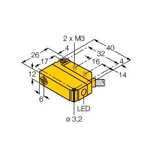Turck 1635523 BI5U-Q12-AN6X2 Inductive Sensor