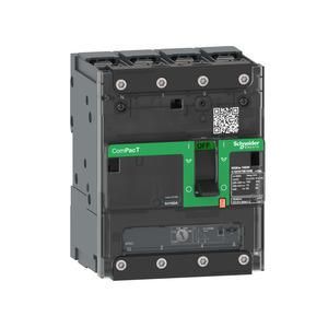 Schneider Electric C12F4TM160B ComPacT NSXm 160A with TM160D 4P/4T 36kA/ molded case circuit breaker