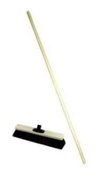PROTEC.class 05101795 Construction site accessories, robust construction broom 40cm, handle PBBR 40