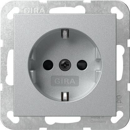 Gira 438326 SRK System 55 F aluminum socket SCHUKO