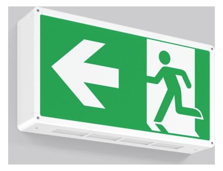 RZB 651077.002.1 Wall Rectangle 485 4.6W LED emergency light