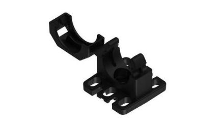 Fränkische Rohrwerke 4892121800 COPA-H-23B black with base mounting clip