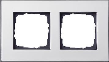 Gira 021210 2-way cover frame Gira Esprit Chrome