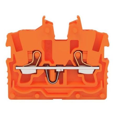 Wago 2250-322 feed-through terminal 1 mm², orange