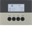 BERKER 85745273 KNX-RF timer quicklink K.1/K.5 | with display | matt lacquered stainless steel