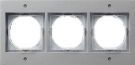 Gira 021365 3-way cover frame Gira TX_44 (WG UP) color aluminum