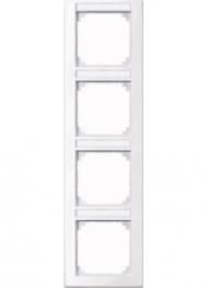 MERTEN 470425 frame 4-way vertical active white glossy