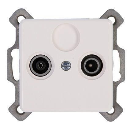 Kopp 917013087 MILANO TV/RF white antenna socket