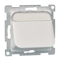 ELSO 366804 central plate angled cable outlet up to 14mm pure white