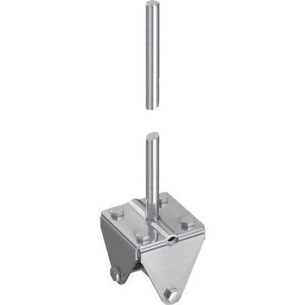 Pröpster 111 485 V2A for wooden post 90x90mm clamping cap