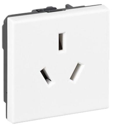 Legrand 572113 socket MOSAIC China 10A 2 modules white