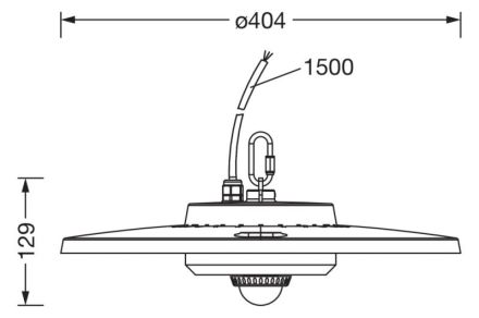 Siteco 51HC427A4MMB01 HB31L red-sym 90° 28000lm 840 0/1 LED high bay luminaire