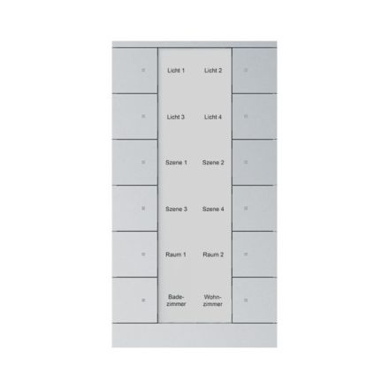 BUSCH-JAEGER SB/U12.0.11-83 KNX pushbutton sensor Tenton | 12-fold | aluminum silver
