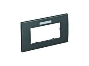 OBO Bettermann AR45-BF2 SWGR Module 45 2-way black-grey cover frame, 6119354