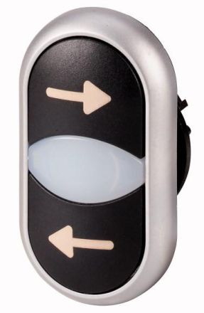 Eaton M22-DDL-S-X226/X26 double pushbutton, illuminated, labeled, 105227