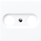 Jung A561BFPLTVWW cover for antenna sockets, thermoplastic, AS/A series, alpine white