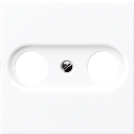 Jung A561BFPLTVWW cover for antenna sockets, thermoplastic, AS/A series, alpine white