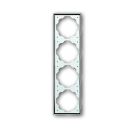 Busch-Jaeger 1724-726 cover frame, 4-way frame chroma