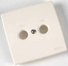 Televes AD2T cover plate 2-hole, pure white