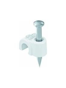 OBO Bettermann 2008 for cable 8mm L: 25mm RW pure white ISO nail clip, 2225611