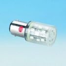 Barthelme 52190214 15LEDs BA15d 24V AC/DC 10lm blue LED bulb