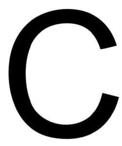 PROTEC.class 05104310 Inspection labels and warning signs capital letter PZBC C black H120mm