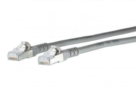 METZ CONNECT ISO/IEC 10G AWG26 2xRJ45 grey 5.0m patch cable Cat6A, 1308455033-E