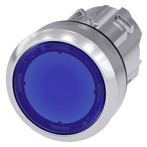 Siemens 3SU1051-0AB50-0AA0 push button illuminated 22mm round blue