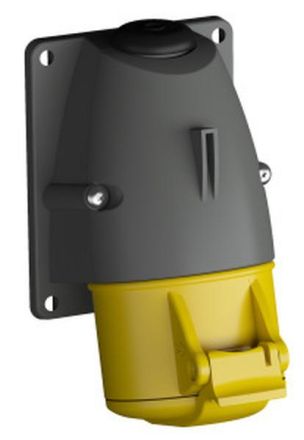 ABB Stotz-Kontakt 316RS4, surface-mounted wall socket, 16 A, IP44 4h, 3P+E, 100-130 V, 10 pieces, 2CMA193104R1000