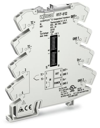 Wago 857-812 JUMPFLEX temperature transmitter TC transmitter