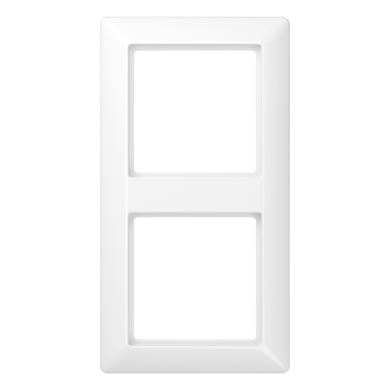 Jung SPAS582WW frame 2-way, vertical and horizontal mounting, Duroplast antimicrobial, AS 500, alpine white