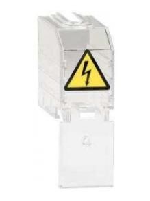 ABB Stotz-Kontakt OPY3, text label holder yellow for pistol grips, 1SCA022695R0450