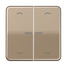 JUNG BTCD17102PGB described. Push button sensor JUNG HOME CD series | 2-way, arrows | gold-bronze