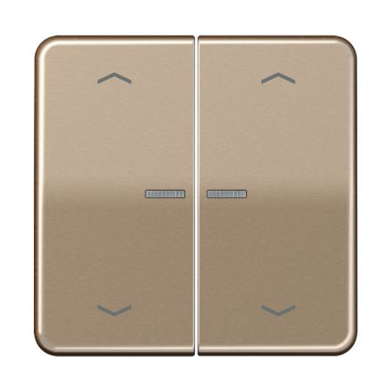 JUNG BTCD17102PGB described. Push button sensor JUNG HOME CD series | 2-way, arrows | gold-bronze