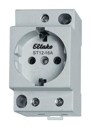 Eltako 24100900 socket ST12-16A for distribution board installation