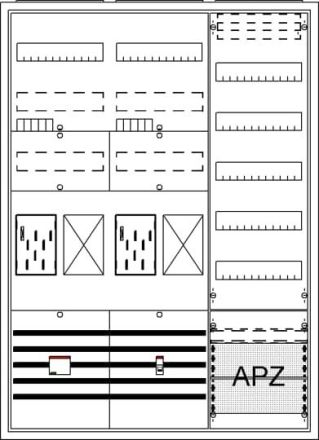 ABB Striebel & John 2CPX054222R9999 BA37FGB AP BKE-I A37 2Z2R1V5A2OVR Complete cabinet