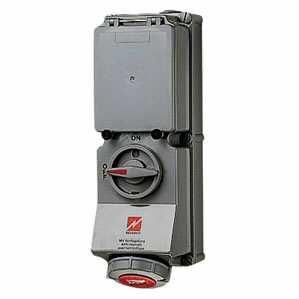 Mennekes 7302 wall socket DUO 63A 5-pin 6h 400V IP67