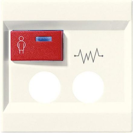 Jung LS071A cover for Ackermann, type 73075 D, 73075 B, red, series LS, white