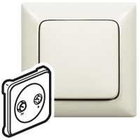 Legrand 776672 antenna cover for 2-hole Creo almond white, (white)