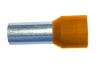 PROTEC.class 05101537 Wire end ferrules PAEH 050/8 orange insulated VE100 0.50qmm/8mm (100pcs)