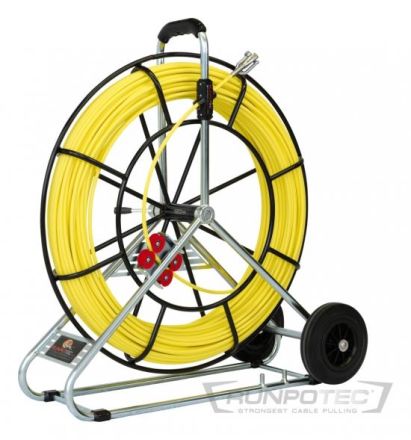 Runpotec 10077 fibreglass rod 7.5mm 50m incl. steel reel